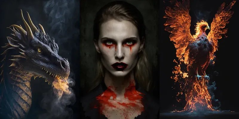 Legendary Mythical Beings HD Photos generated by undefined