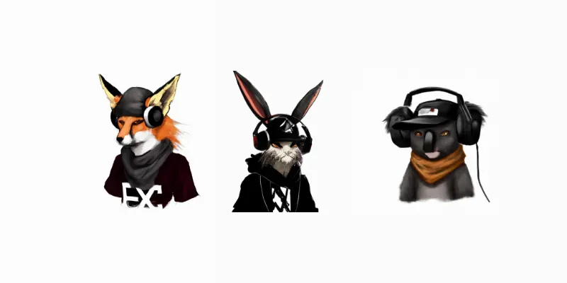 Hip-Hop/DJ Animals generated by undefined