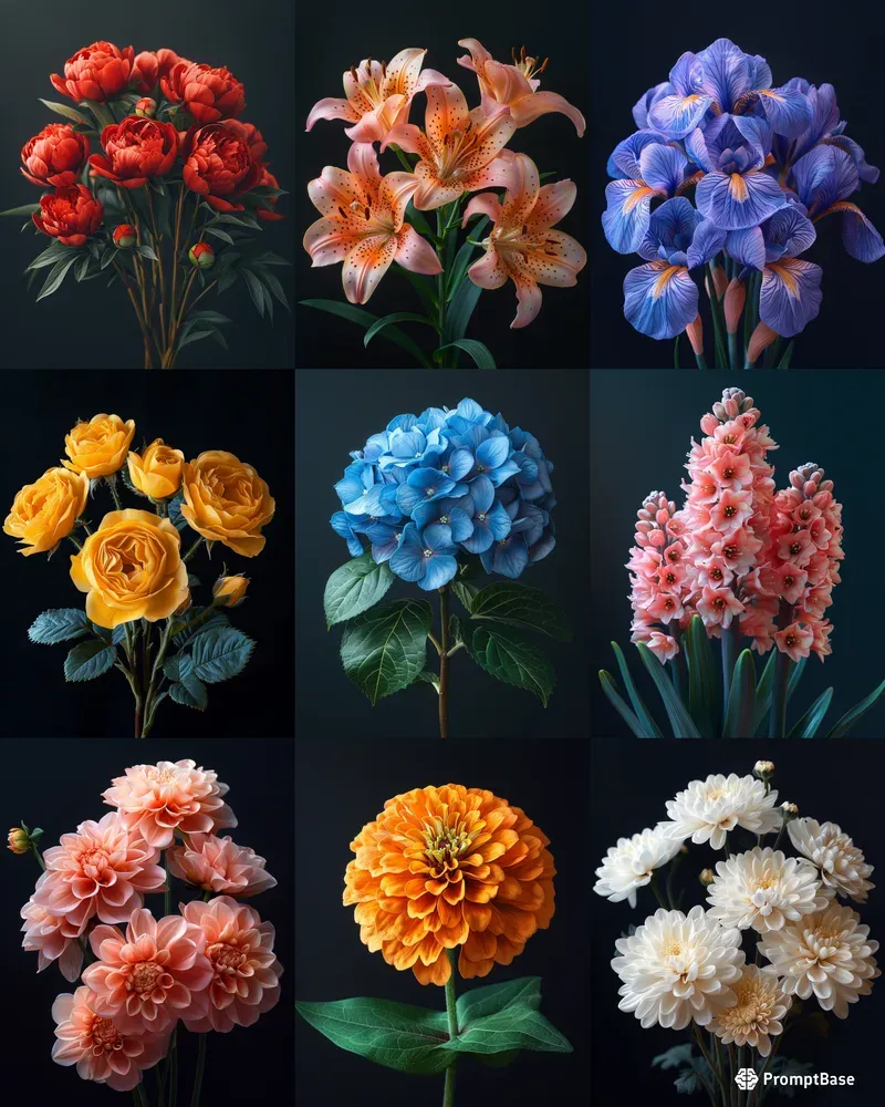 Realistic Flower Photos