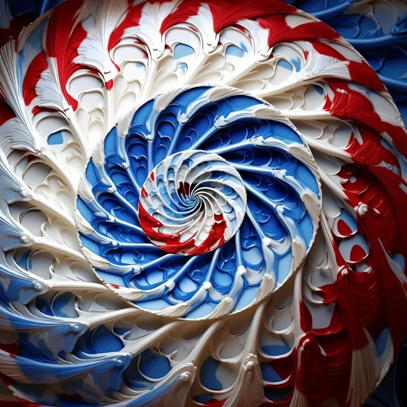 Colorful Fibonacci Art