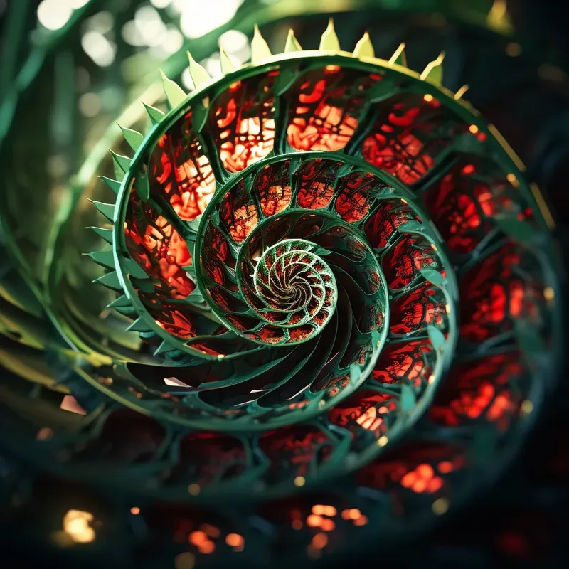 Colorful Fibonacci Art