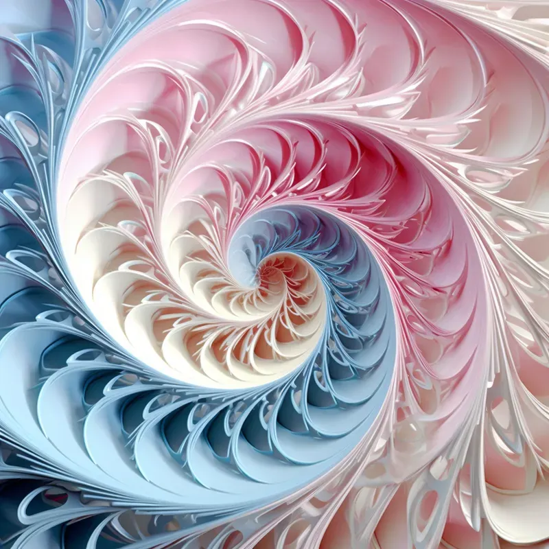 Colorful Fibonacci Art