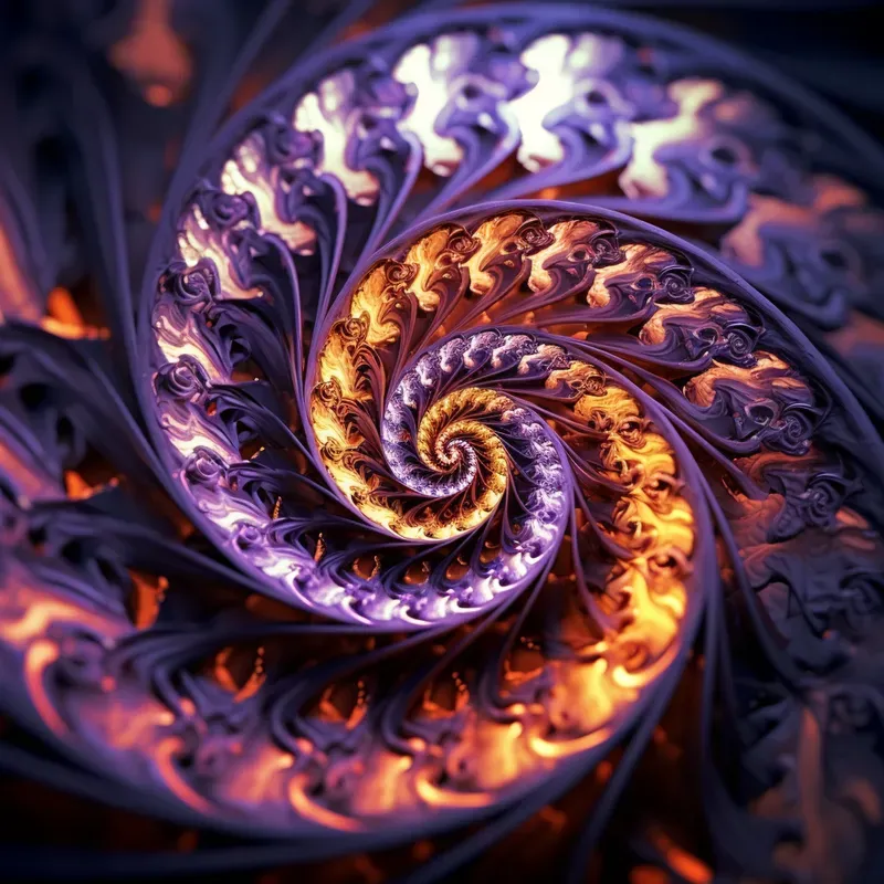 Colorful Fibonacci Art