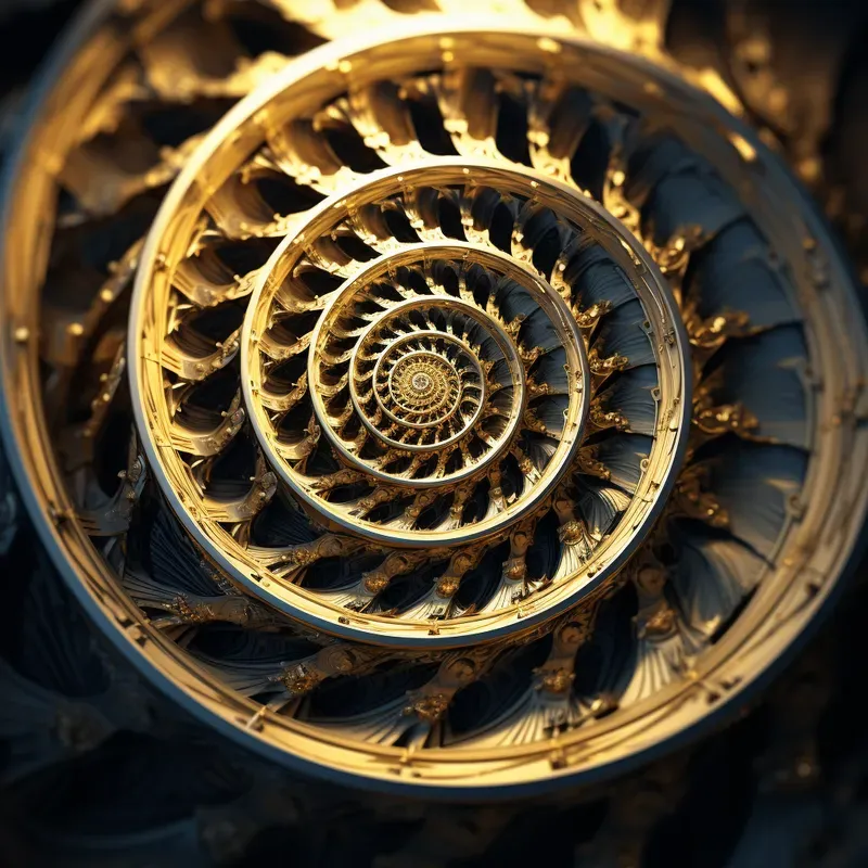 Colorful Fibonacci Art