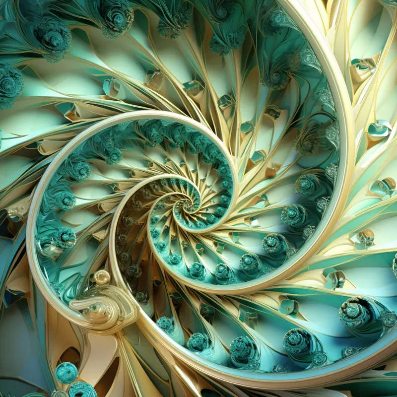 Colorful Fibonacci Art