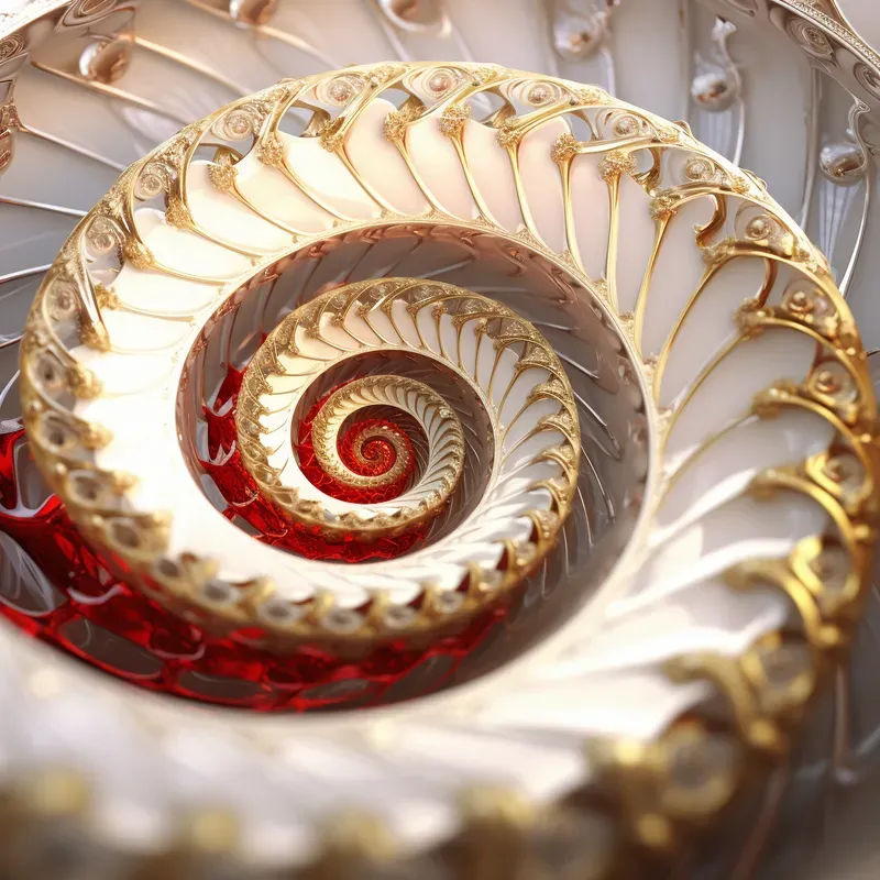 Colorful Fibonacci Art