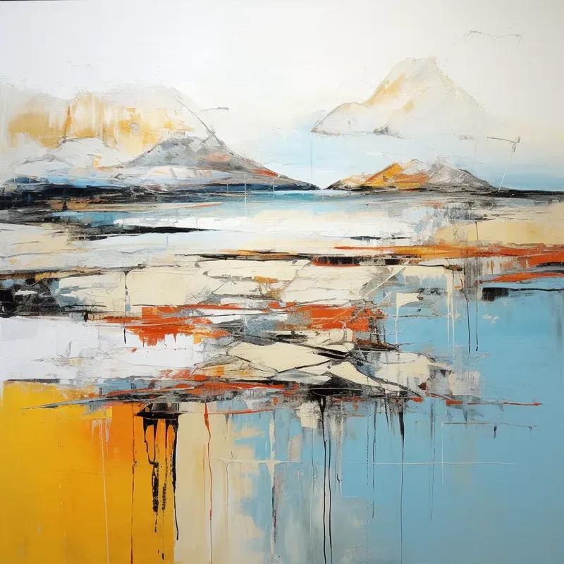 Abstract Minimal Landscape Paintings