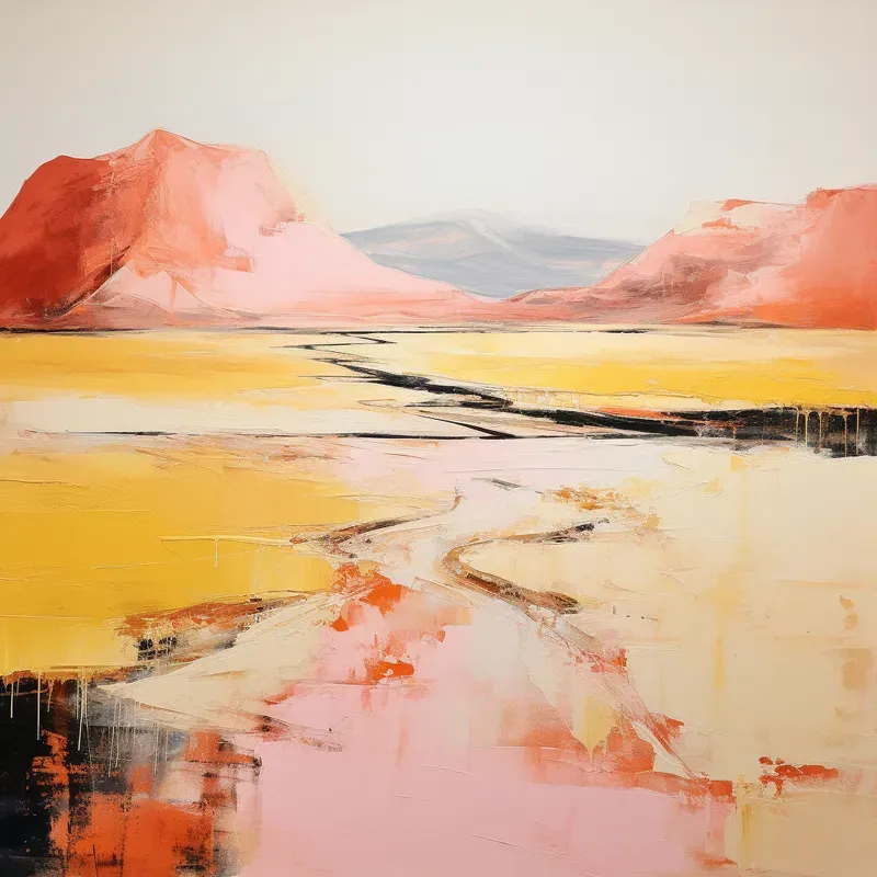 Abstract Minimal Landscape Paintings