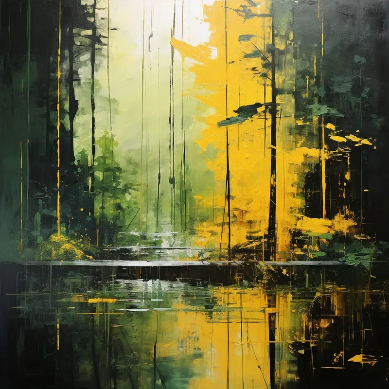 Abstract Minimal Landscape Paintings