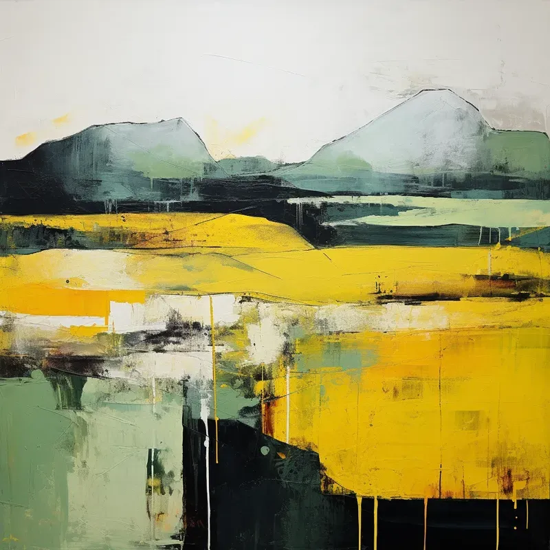 Abstract Minimal Landscape Paintings