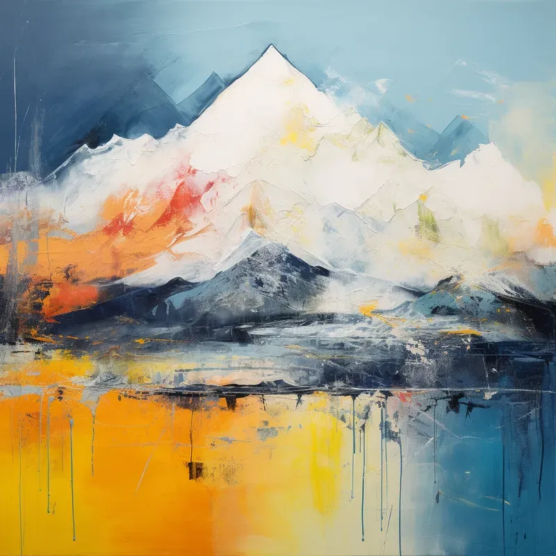 Abstract Minimal Landscape Paintings