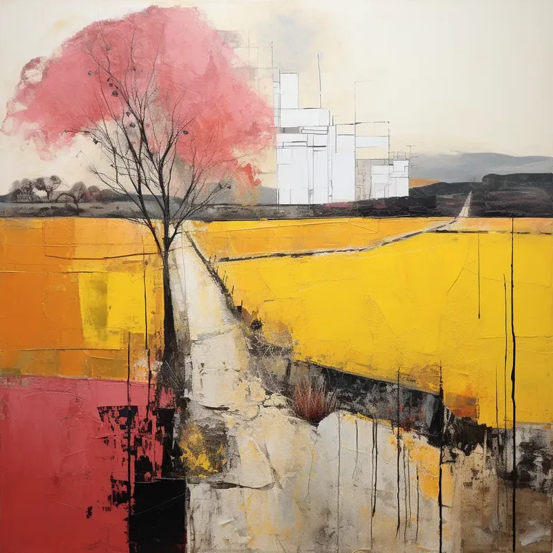 Abstract Minimal Landscape Paintings