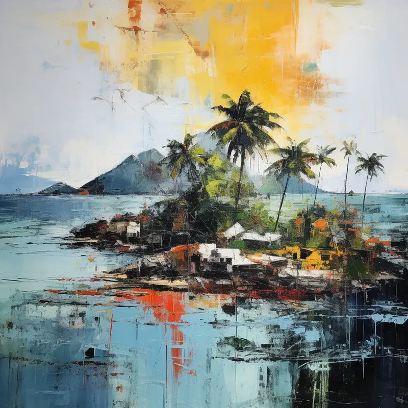 Abstract Minimal Landscape Paintings