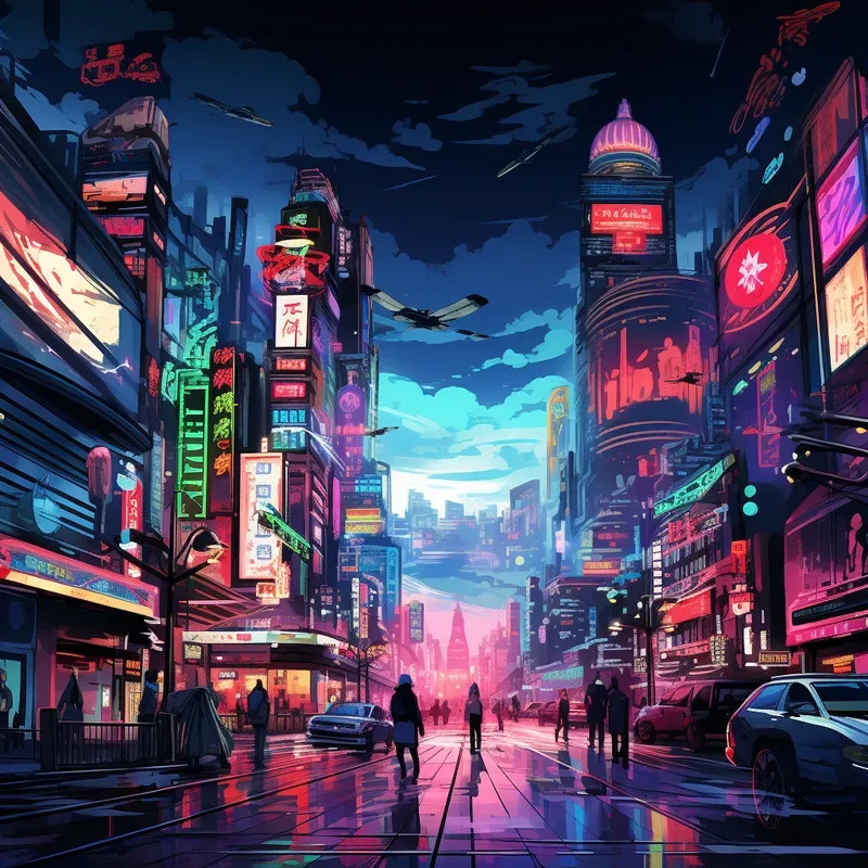 Cyberpunk Animated Scenes