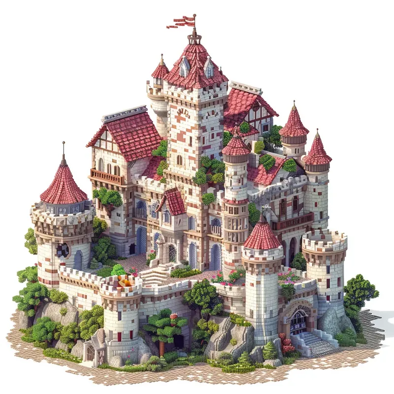 Digital Isometric Pixel Art