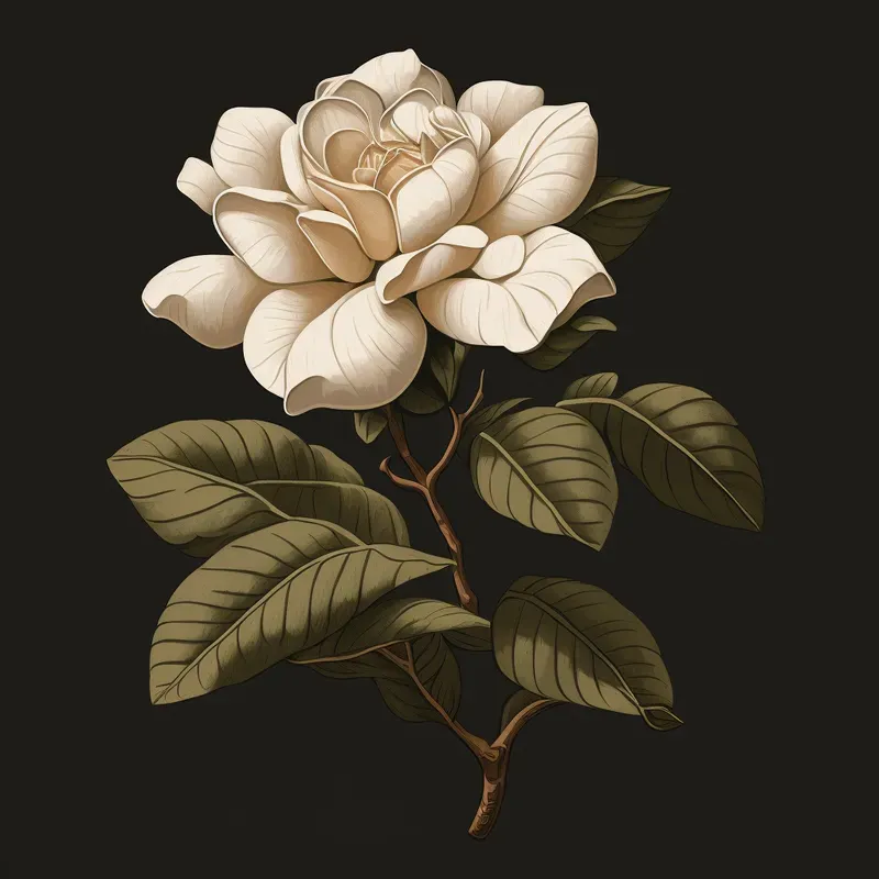 Simple Vector Illustration Of Flowers