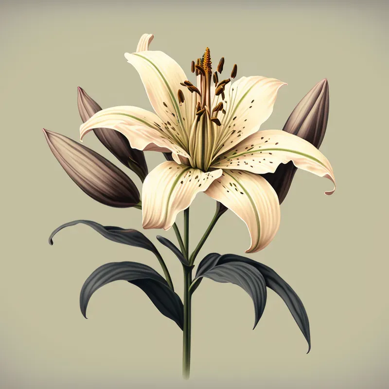 Simple Vector Illustration Of Flowers