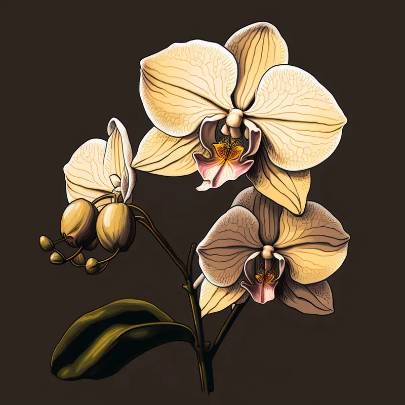 Simple Vector Illustration Of Flowers