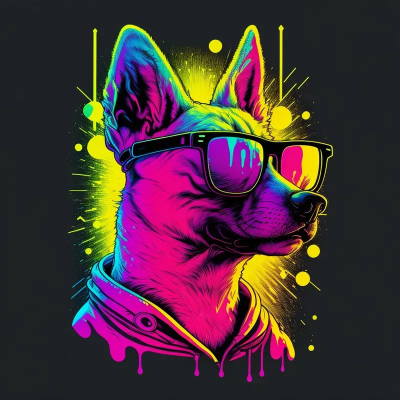 Glowing Neon Animals