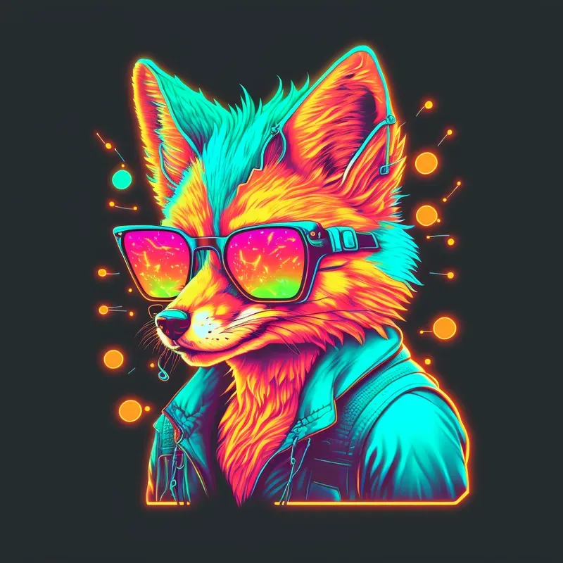 Glowing Neon Animals