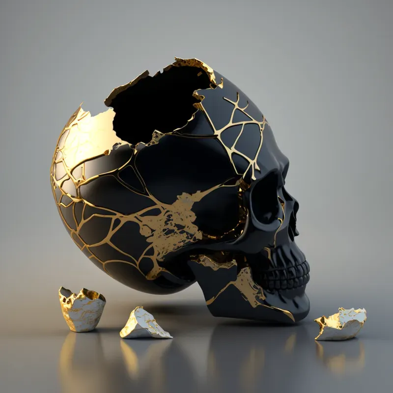 Gold Drip Object Renders