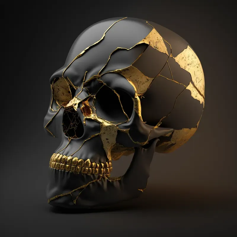Gold Drip Object Renders