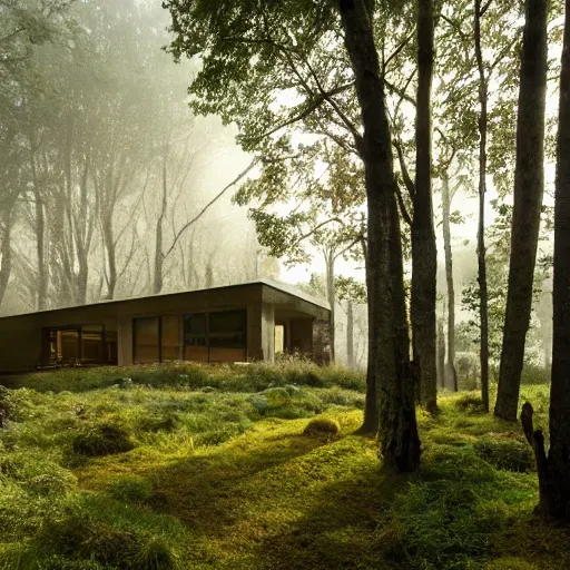 Contemporary Home In The Woods