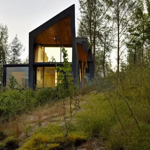 Contemporary Home In The Woods
