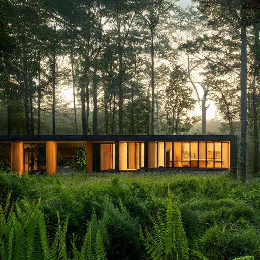 Contemporary Home In The Woods