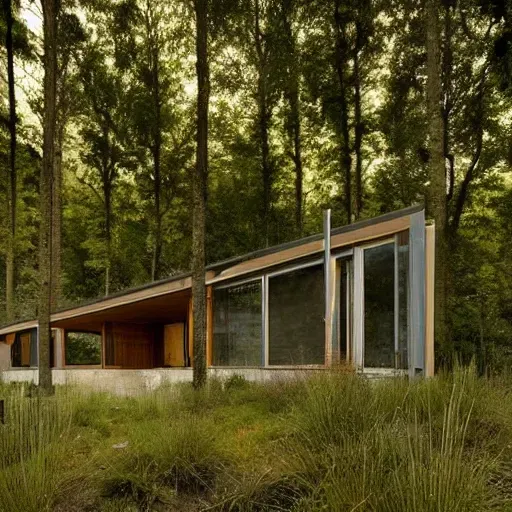 Contemporary Home In The Woods