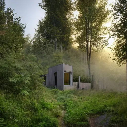 Contemporary Home In The Woods