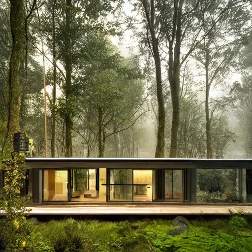 Contemporary Home In The Woods