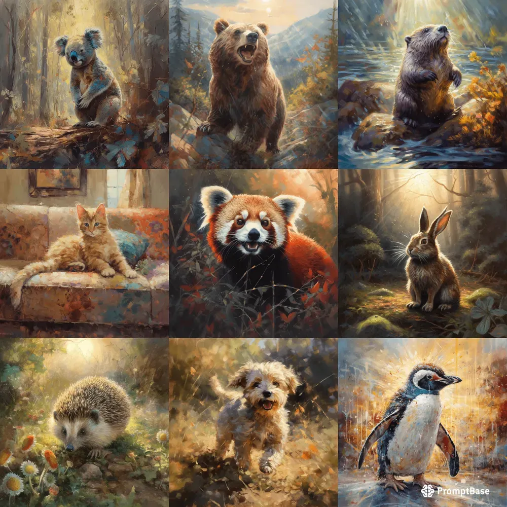 Whimsical Animal Paintings