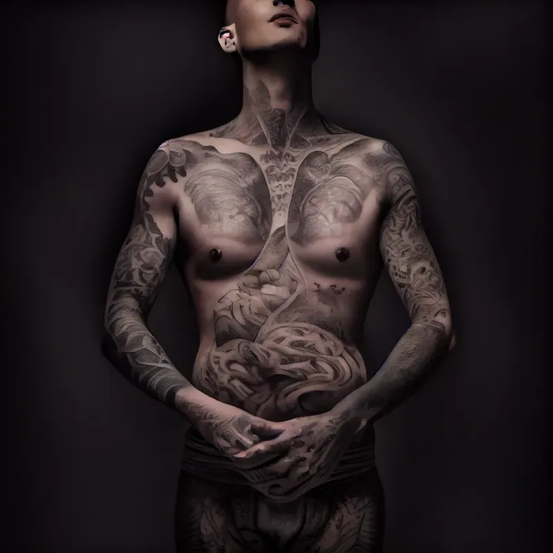 Detailed Tattoos On Realistic Models