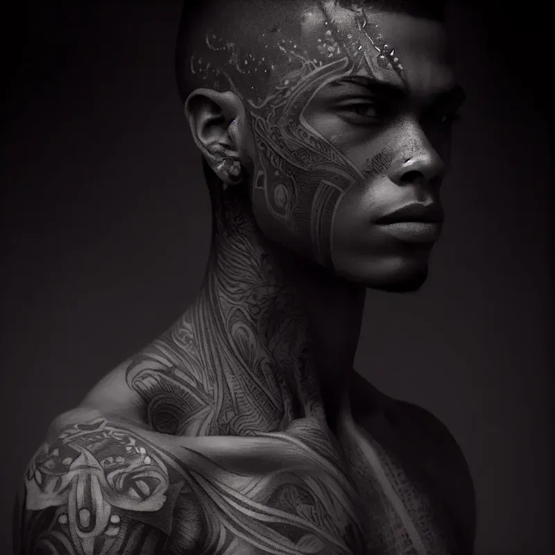 Detailed Tattoos On Realistic Models