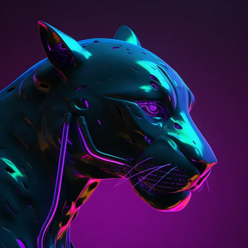 Neon Bionic Animals