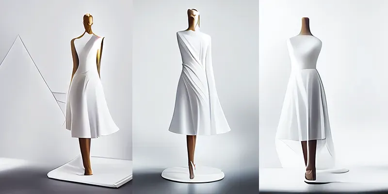 Modern Minimal Dress Design generated by undefined
