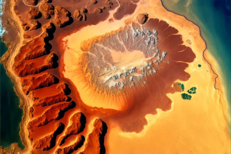Satellite Photography Of Planet Surface