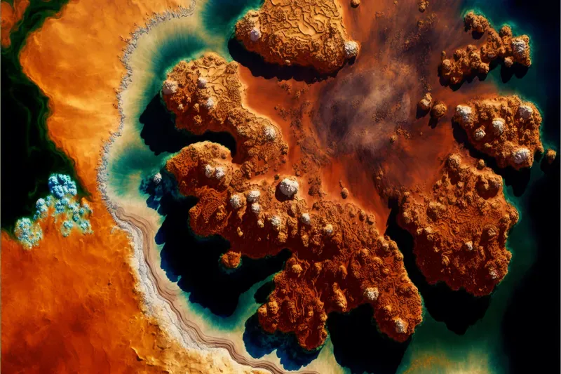 Satellite Photography Of Planet Surface