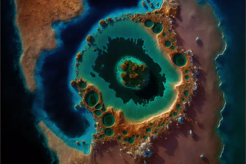 Satellite Photography Of Planet Surface