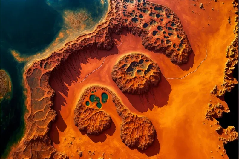 Satellite Photography Of Planet Surface