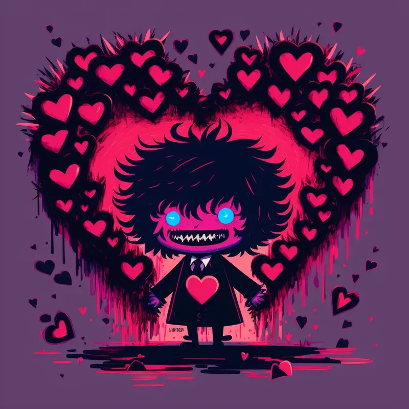 Creepy Valentines Day Characters