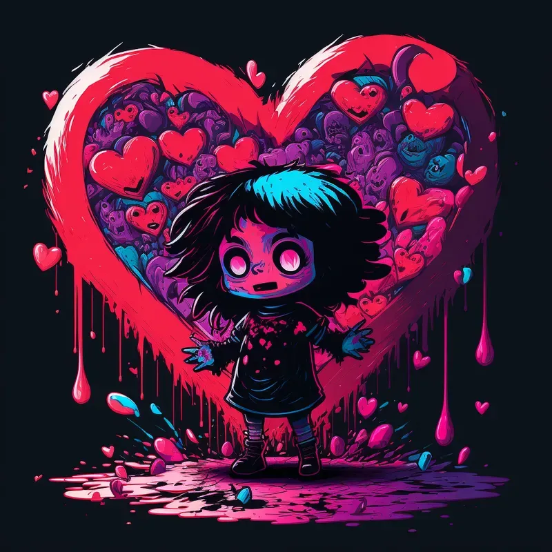 Creepy Valentines Day Characters