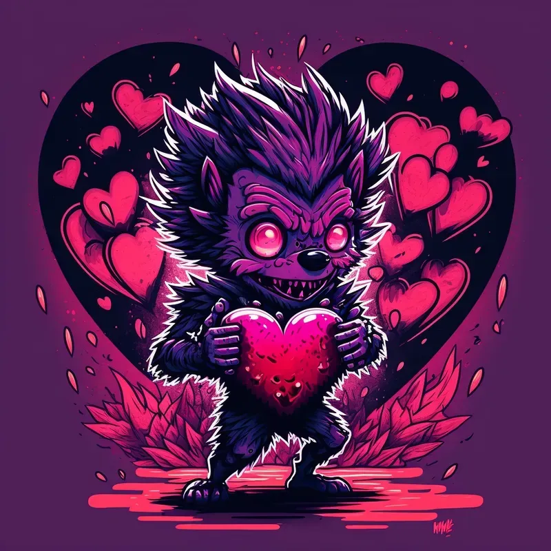 Creepy Valentines Day Characters