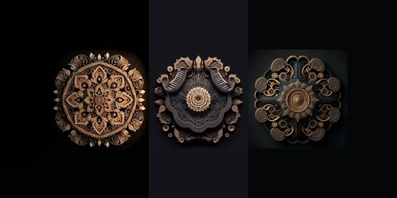 3D Mandalas generated by undefined
