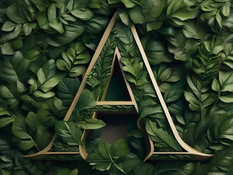 Alphabets The Green Leaf Lets