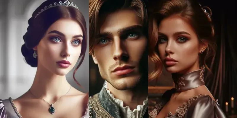 Royal Elegance Cinematic Portraits generated by undefined
