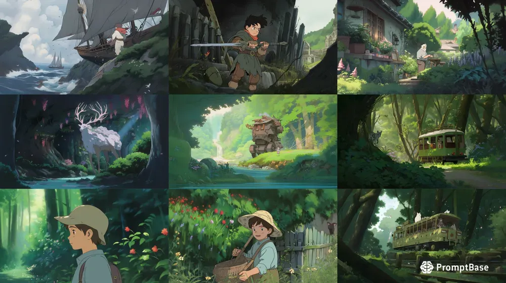 Hayao Miyazaki Ghibli Style Anime Films