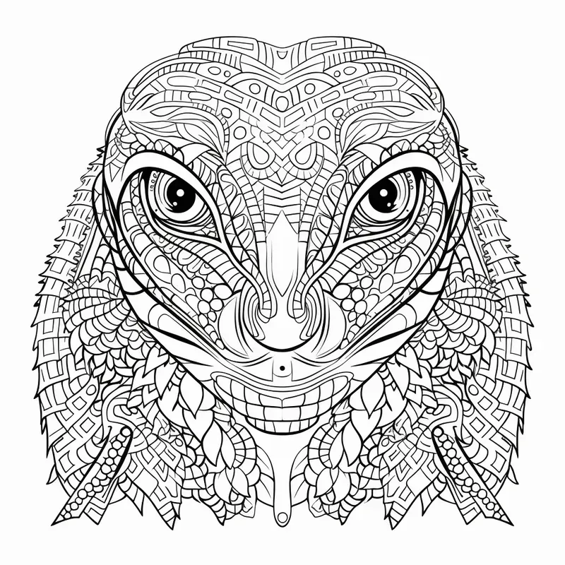 Adult Geometric Coloring Art