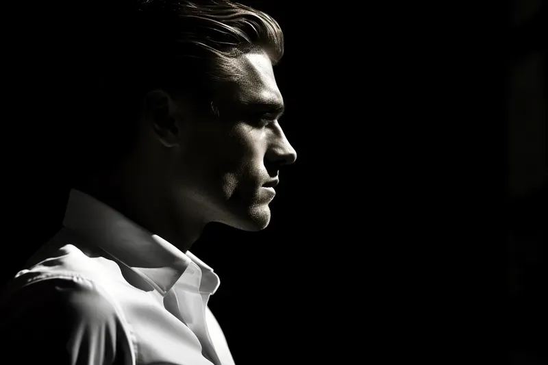 Film Noir Style Portrait